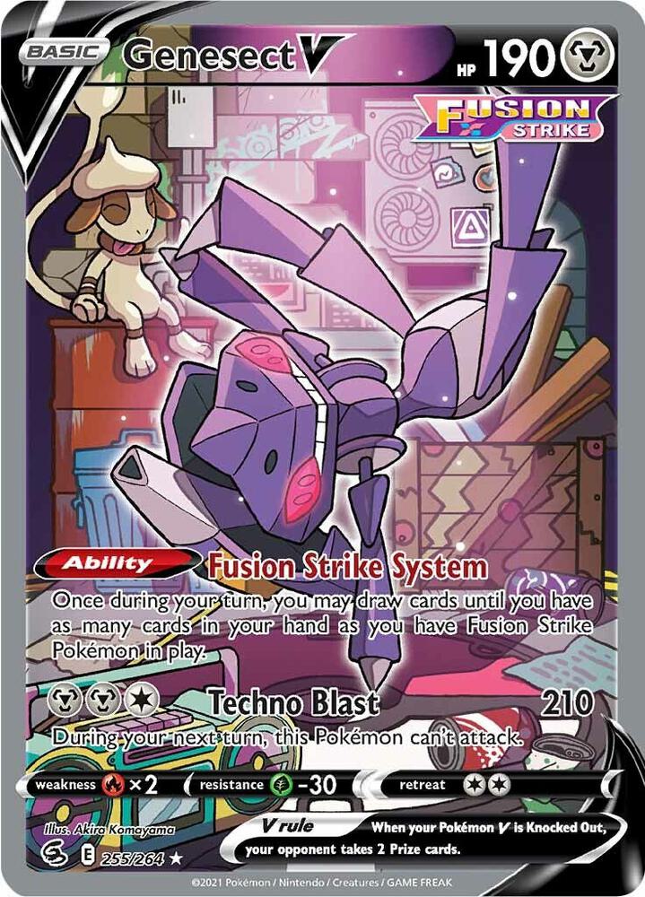Pokemon Genesect V 255/264 Fusion Strike