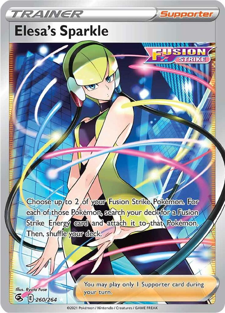 Pokemon Elesa's Sparkle 260/264 Fusion Strike