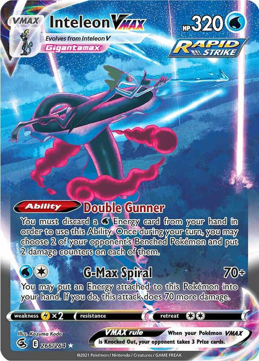 Pokemon Inteleon VMAX 266/264 Fusion Strike