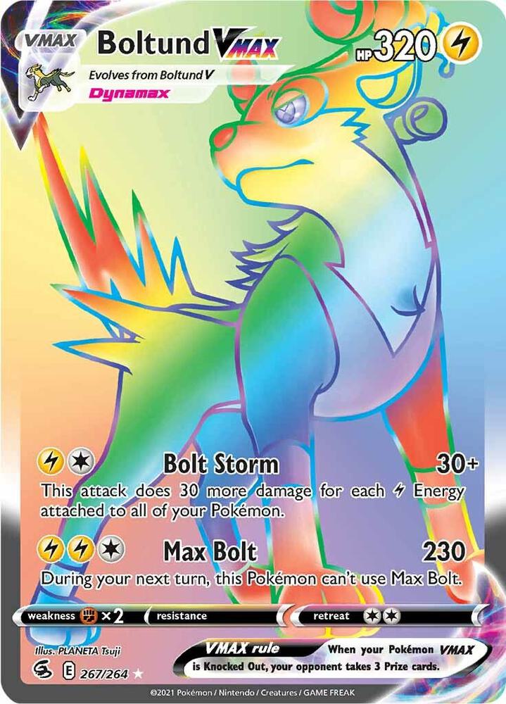 Pokemon Boltund VMAX 267/264 Fusion Strike