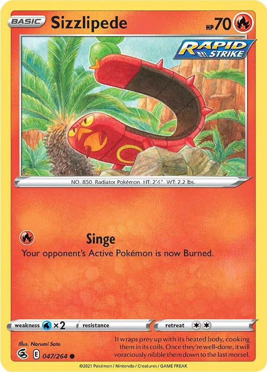 Pokemon Sizzlipede 47/264 Fusion Strike