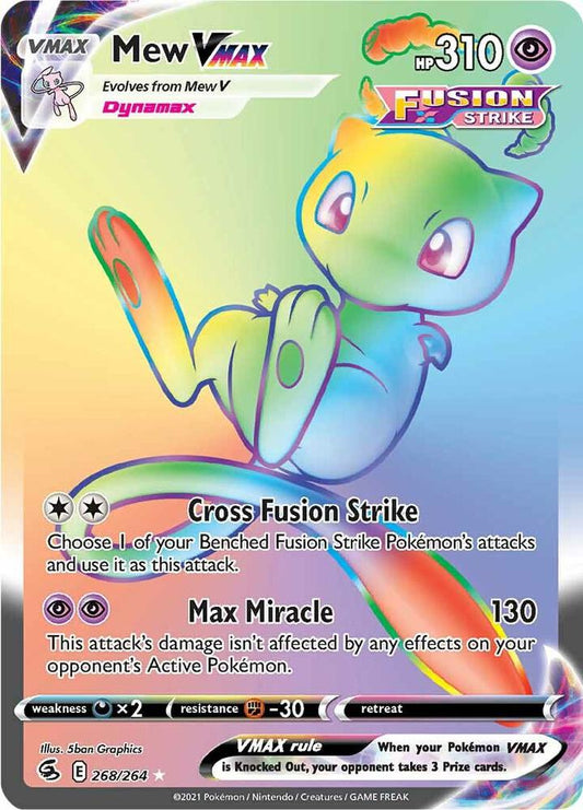 Pokemon Mew VMAX 268/264 Fusion Strike