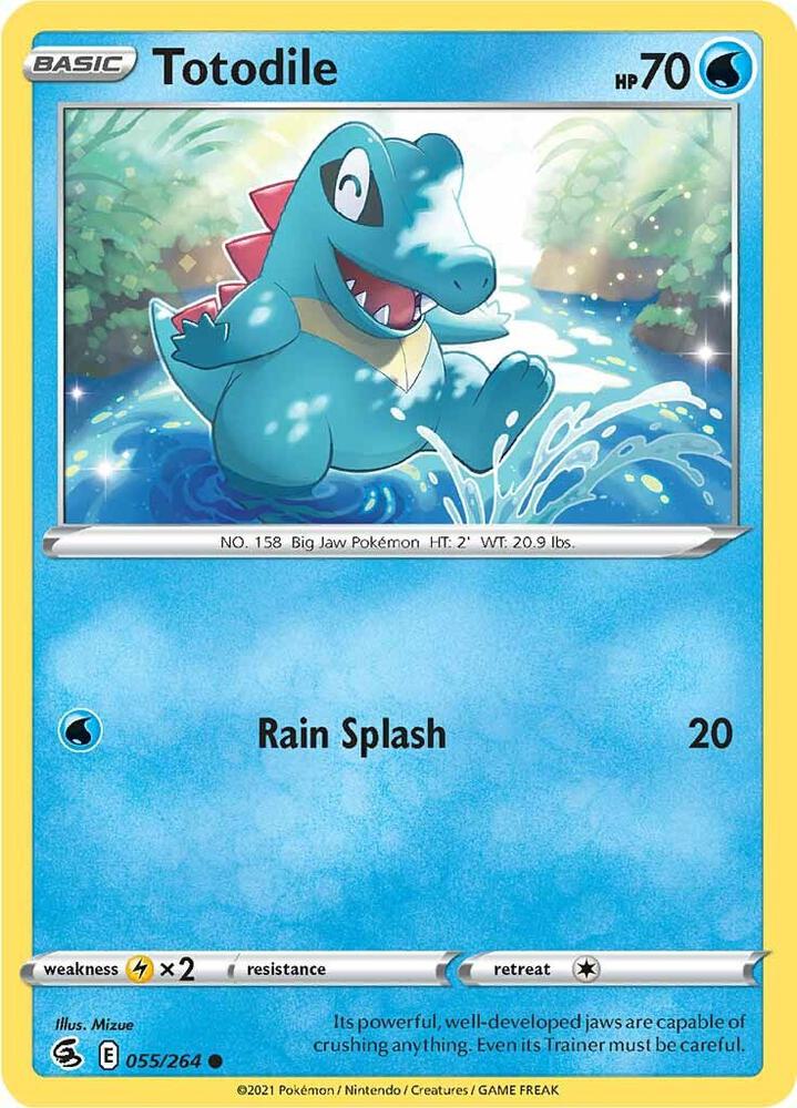 Pokemon Totodile 55/264 Fusion Strike
