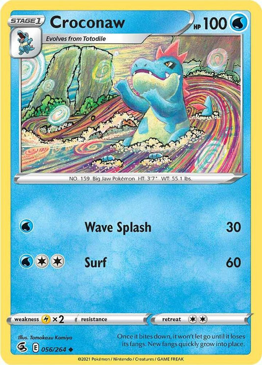 Pokemon Croconaw 56/264 Fusion Strike