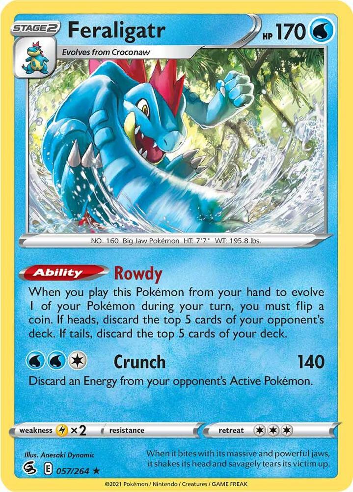 Pokemon Feraligatr 57/264 Fusion Strike