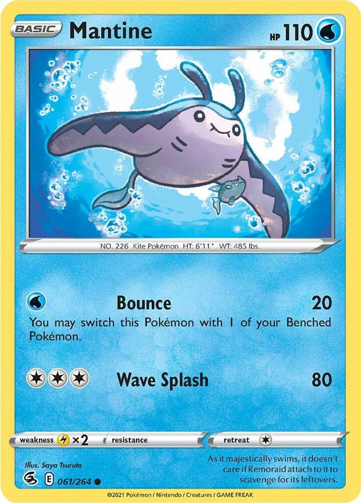 Pokemon Mantine 61/264 Fusion Strike