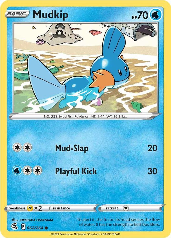 Pokemon Mudkip 62/264 Fusion Strike