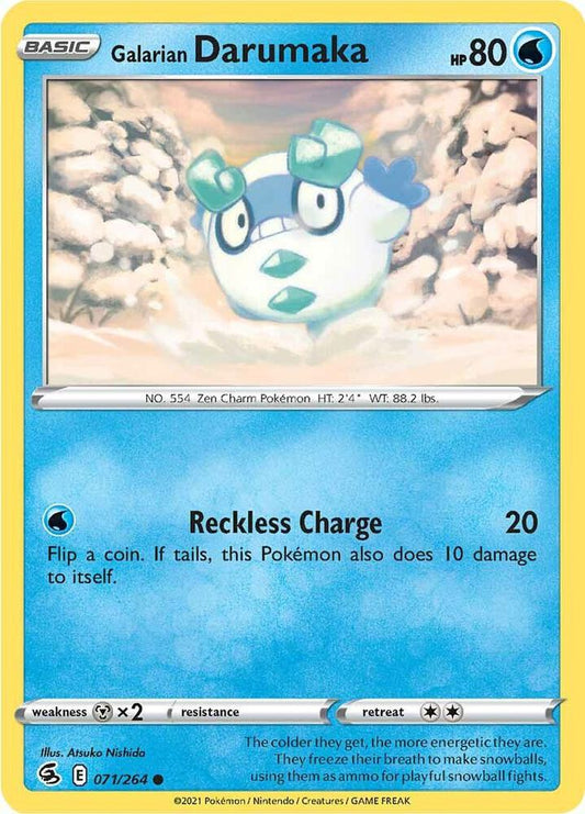 Pokemon Galarian Darumaka 71/264 Fusion Strike