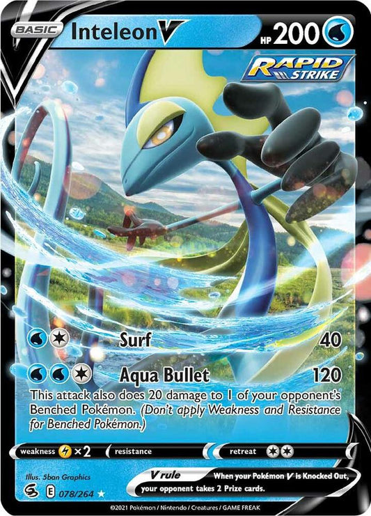 Pokemon Inteleon V 78/264 Fusion Strike