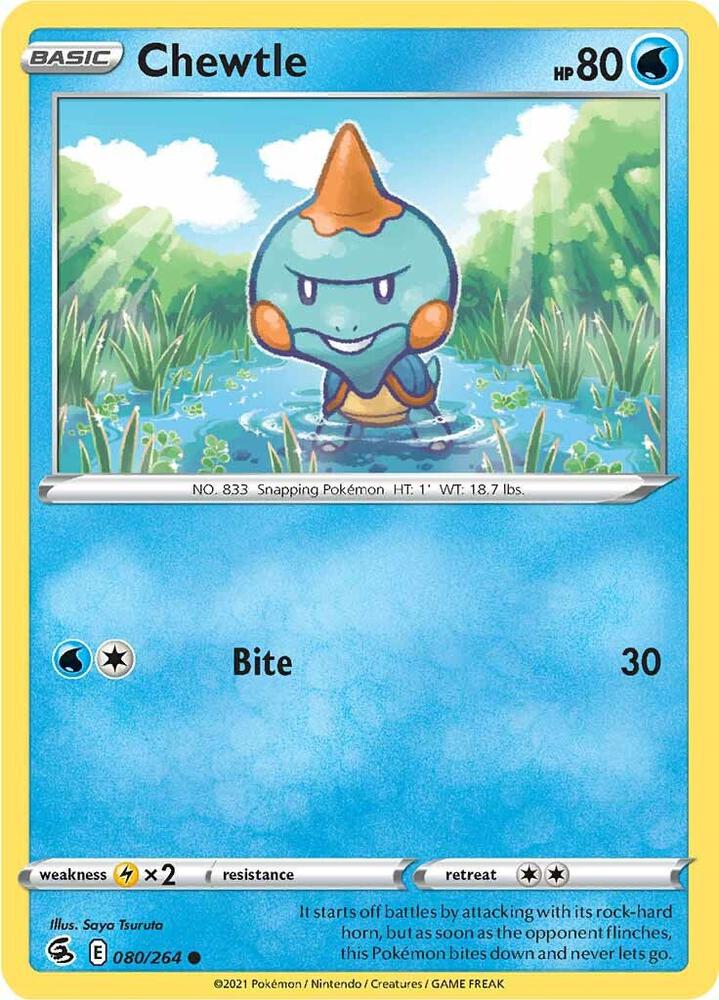 Pokemon Chewtle 80/264 Fusion Strike