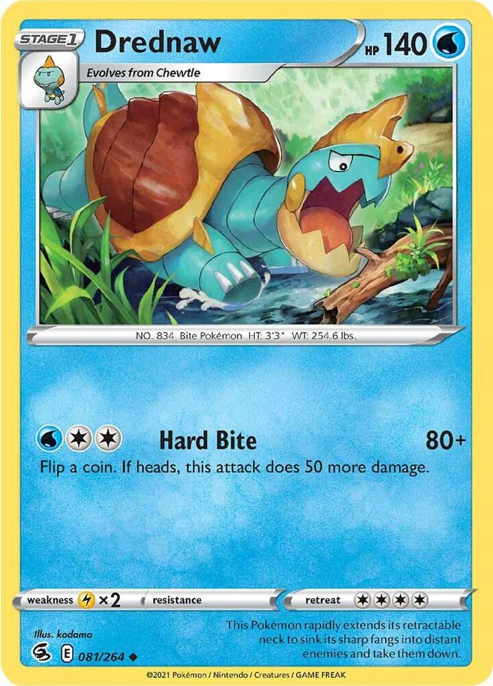 Pokemon Drednaw 81/264 Fusion Strike