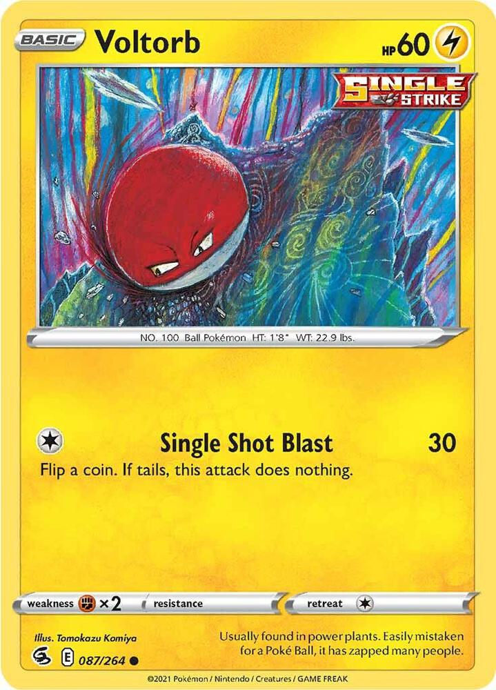 Pokemon Voltorb 87/264 Fusion Strike