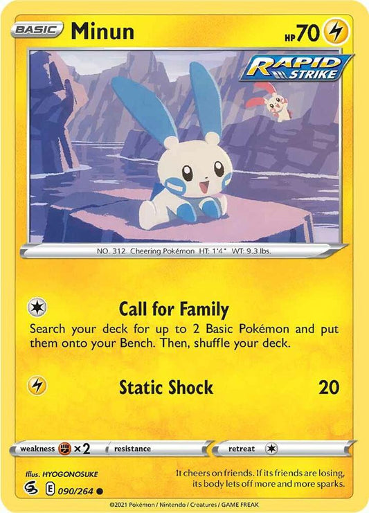 Pokemon Minun 90/264 Fusion Strike