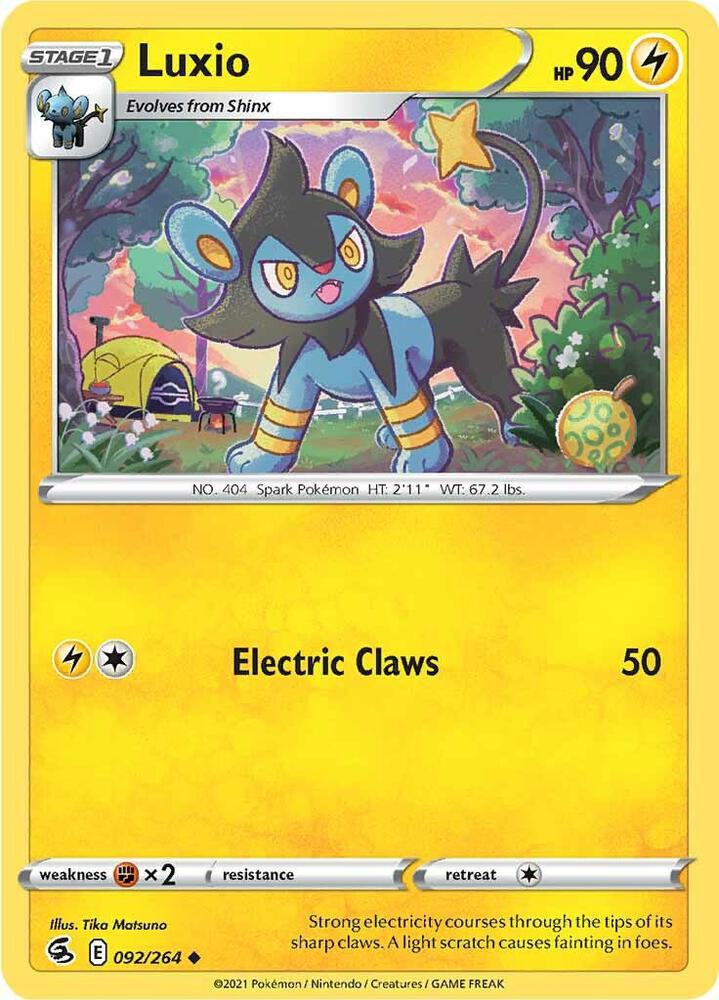Pokemon Luxio 92/264 Fusion Strike