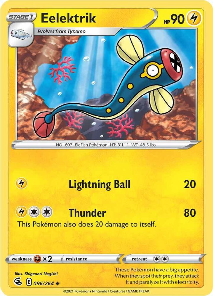 Pokemon Eelektrik 96/264 Fusion Strike
