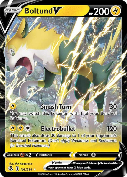 Pokemon Boltund V 103/264 Fusion Strike