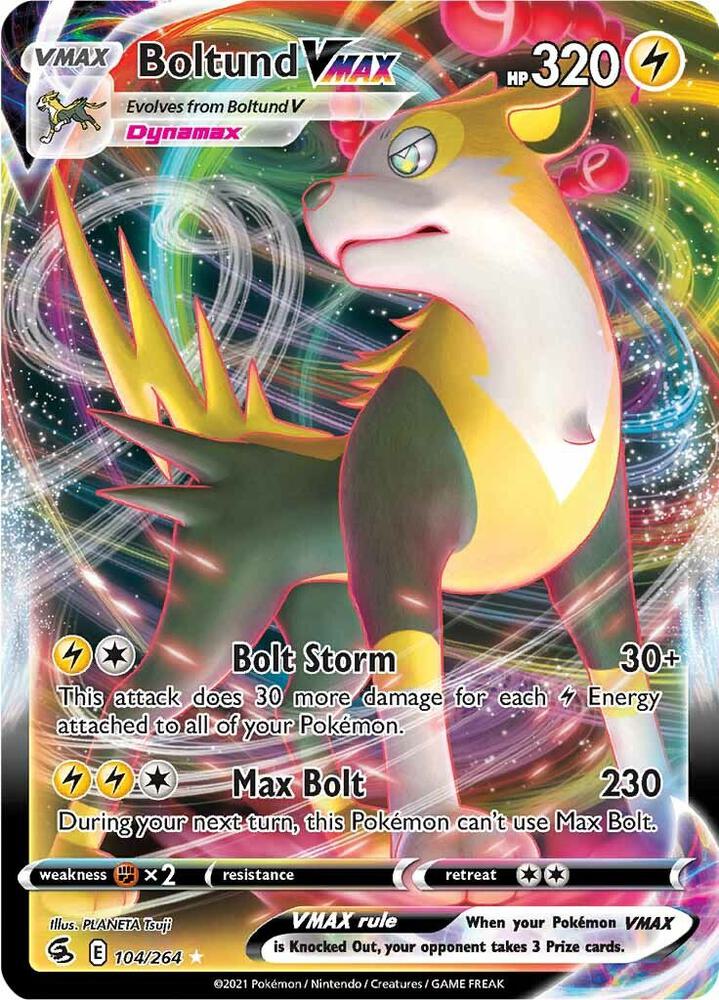 Pokemon Boltund VMAX 104/264 Fusion Strike