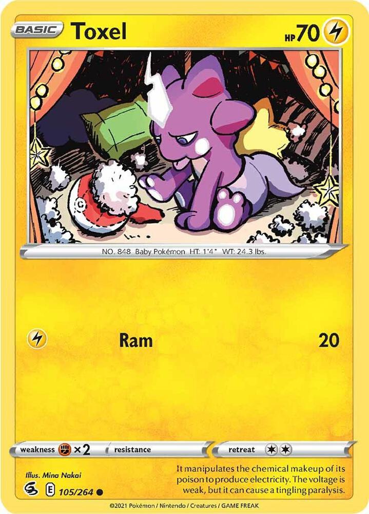 Pokemon Toxel 105/264 Fusion Strike