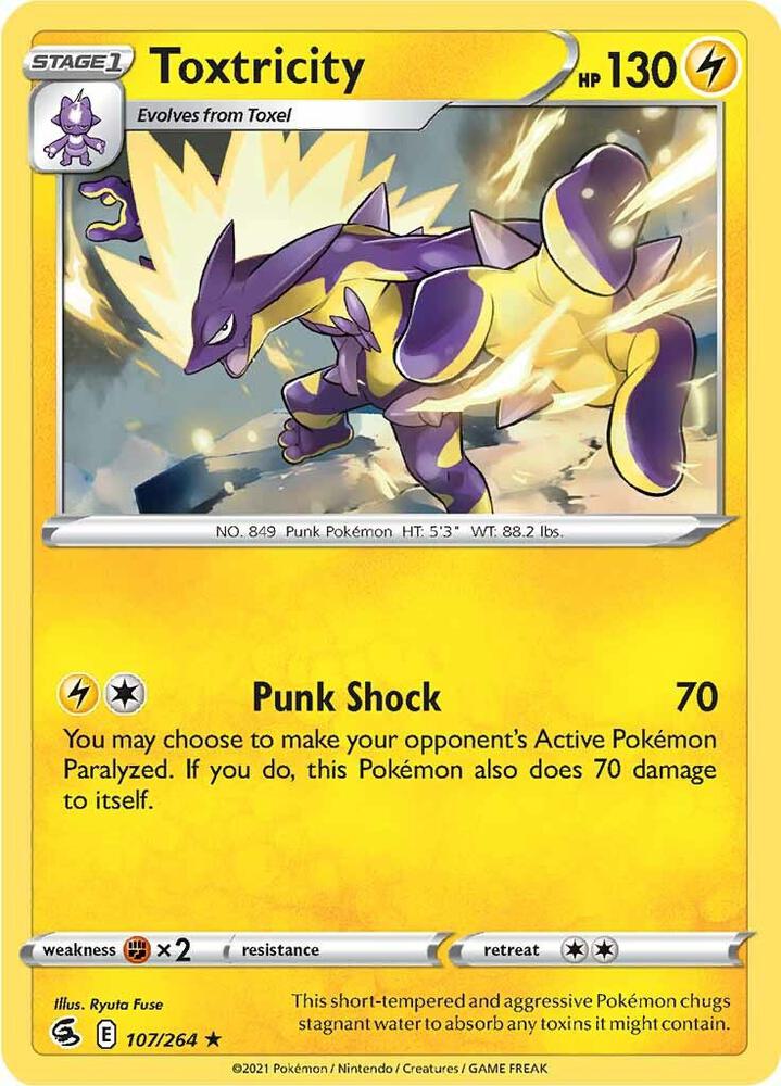 Pokemon Toxtricity 107/264 Fusion Strike