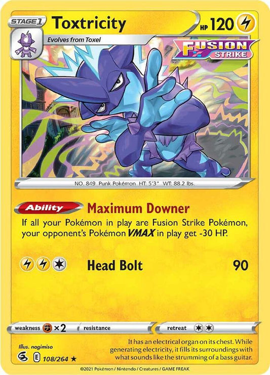 Pokemon Toxtricity 108/264 Fusion Strike