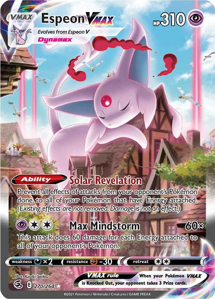 Pokemon Espeon VMAX 270/264 Fusion Strike