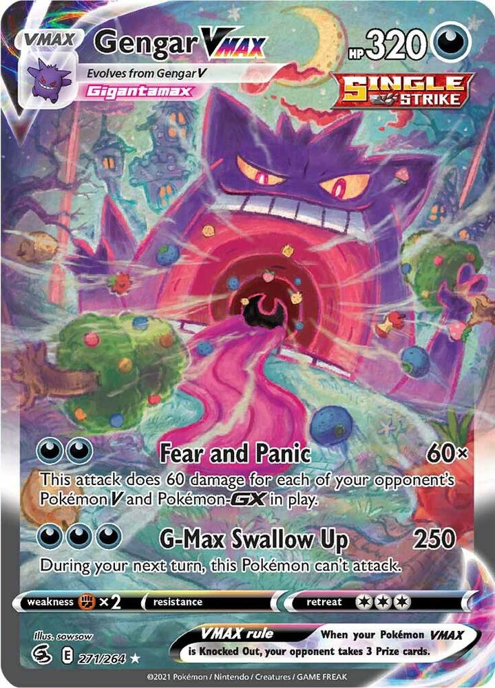Pokemon Gengar VMAX 271/264 Fusion Strike