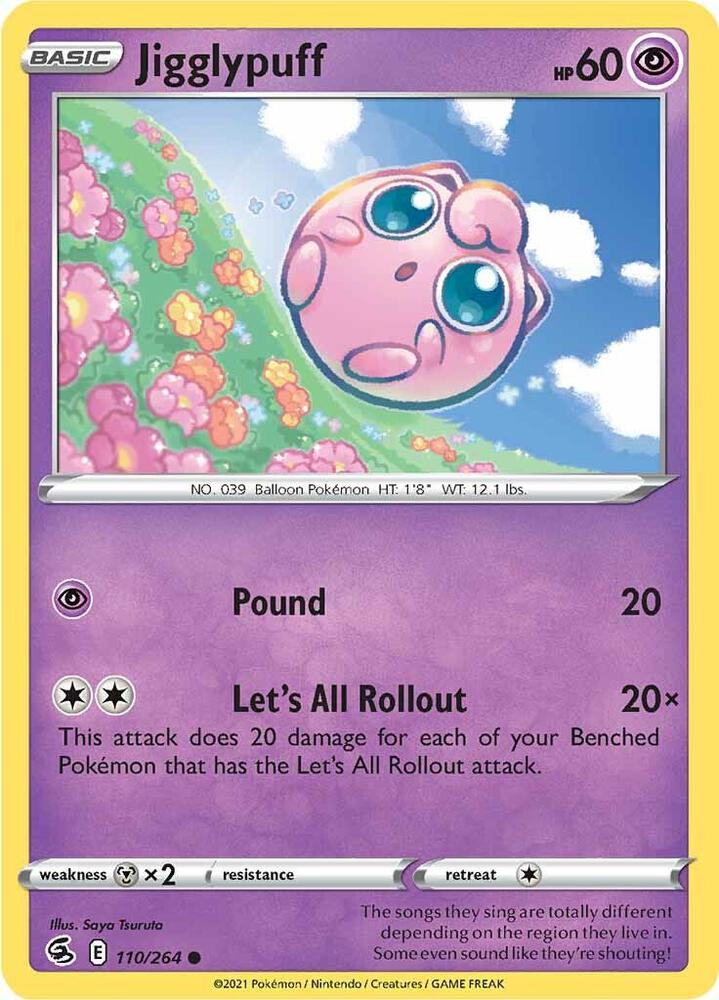Pokemon Jigglypuff 110/264 Fusion Strike