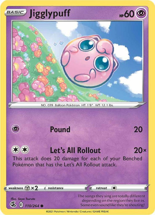 Pokemon Jigglypuff 110/264 Fusion Strike
