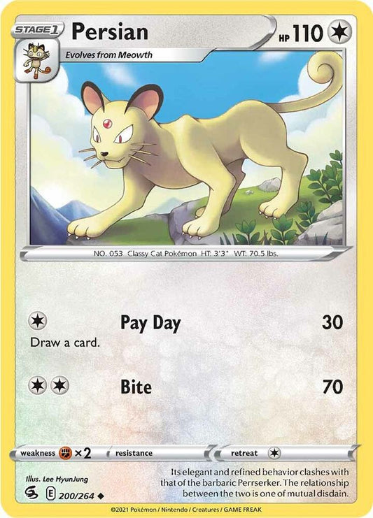 Pokemon Persian 200/264 Fusion Strike