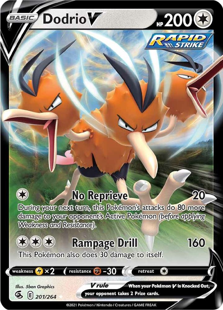 Pokemon Dodrio V 201/264 Fusion Strike