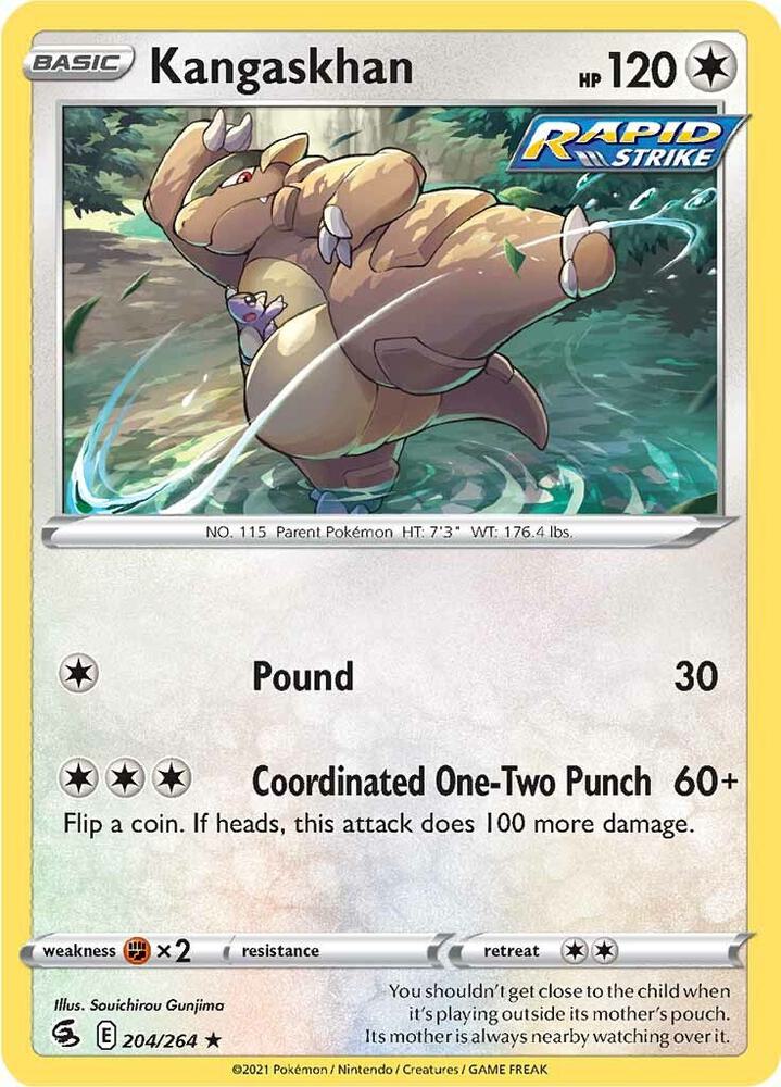 Pokemon Kangaskhan 204/264 Fusion Strike