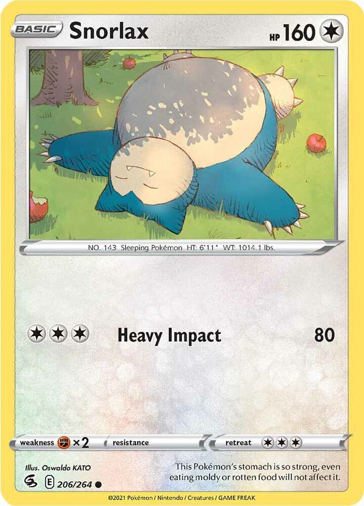 Pokemon Snorlax 206/264 Fusion Strike