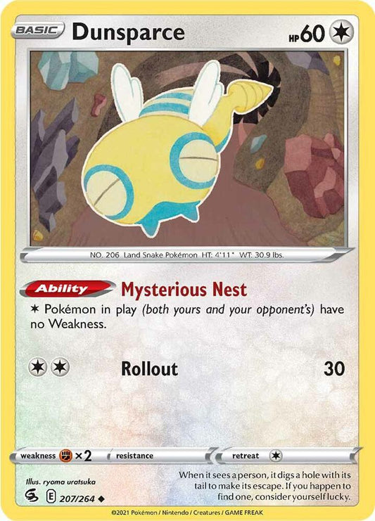 Pokemon Dunsparce 207/264 Fusion Strike
