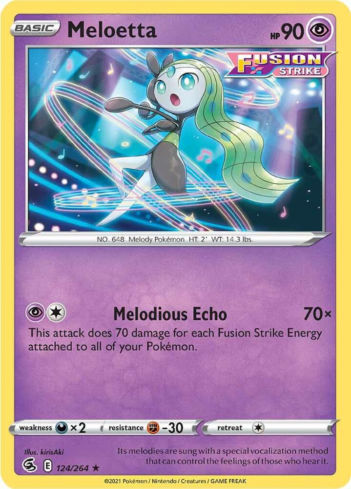 Pokemon Meloetta 124/264 Fusion Strike