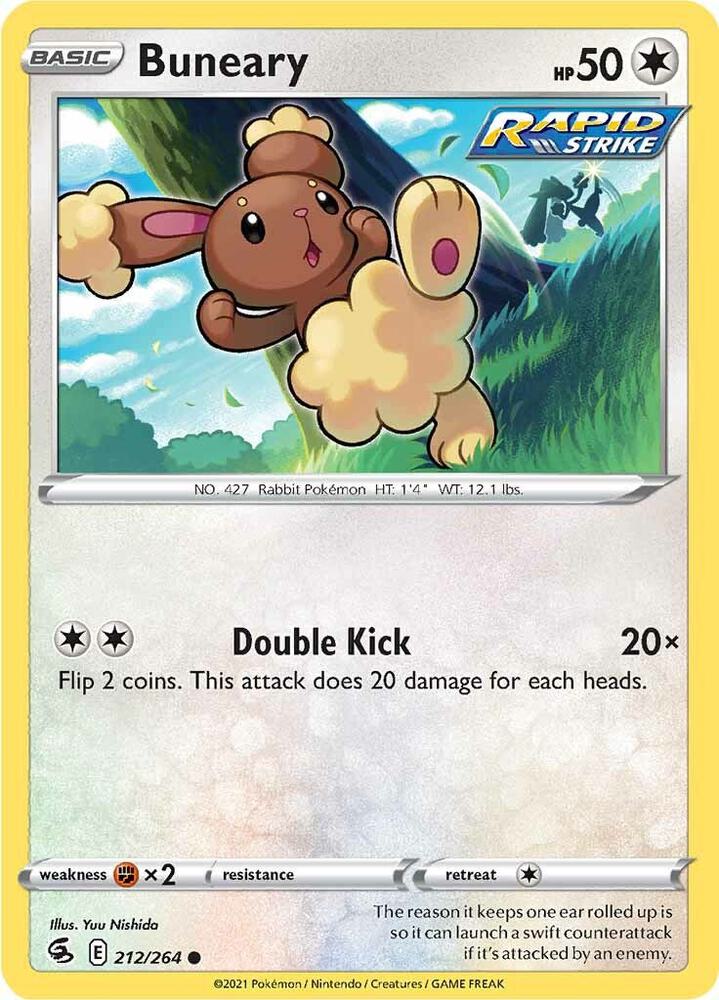 Pokemon Buneary 212/264 Fusion Strike
