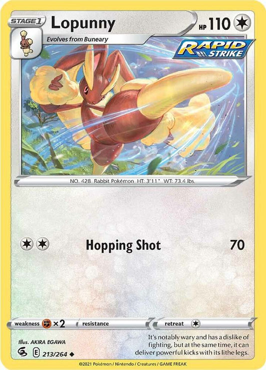 Pokemon Lopunny 213/264 Fusion Strike