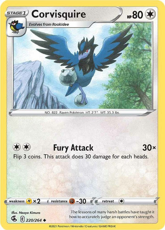 Pokemon Corvisquire 220/264 Fusion Strike