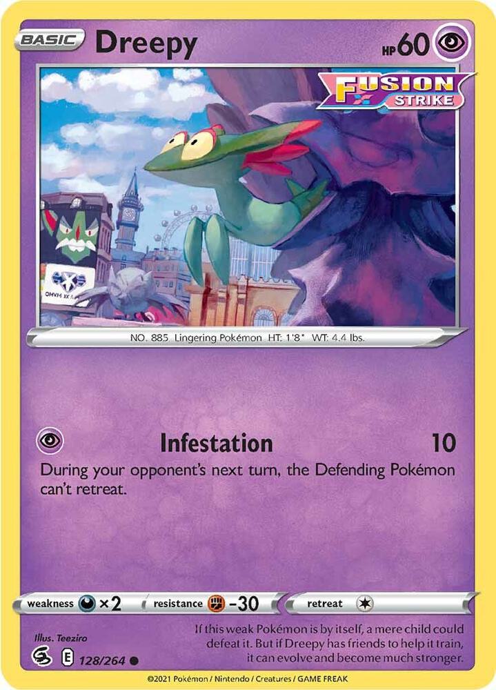 Pokemon Dreepy 128/264 Fusion Strike