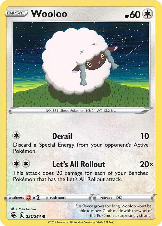 Pokemon Wooloo 221/264 Fusion Strike