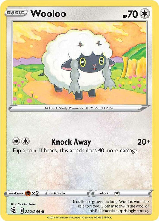 Pokemon Wooloo 222/264 Fusion Strike