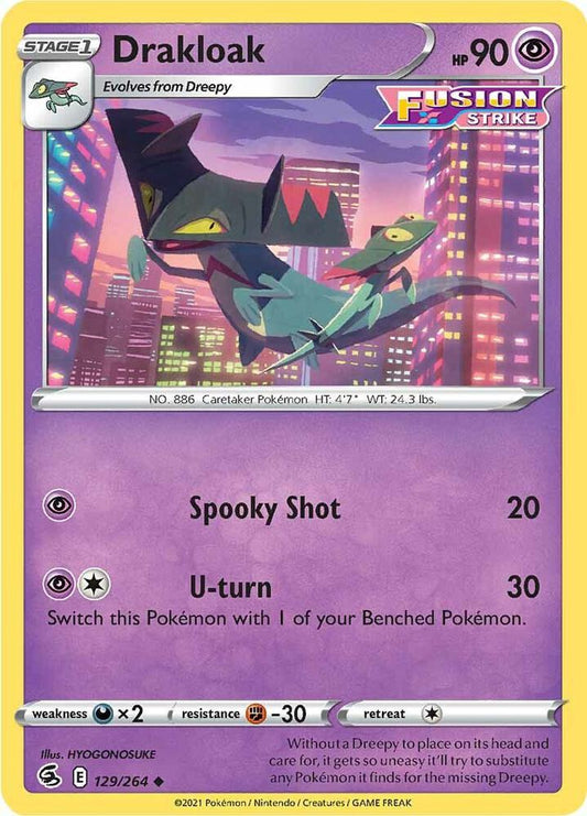 Pokemon Drakloak 129/264 Fusion Strike