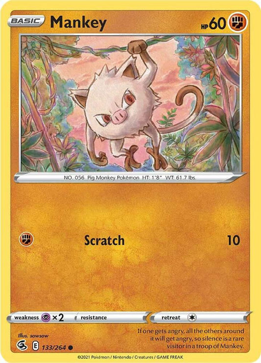 Pokemon Mankey 133/264 Fusion Strike