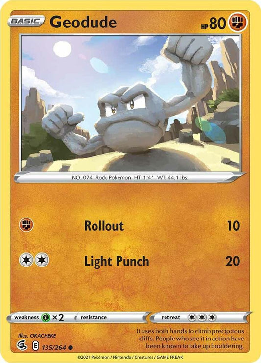 Pokemon Geodude 135/264 Fusion Strike