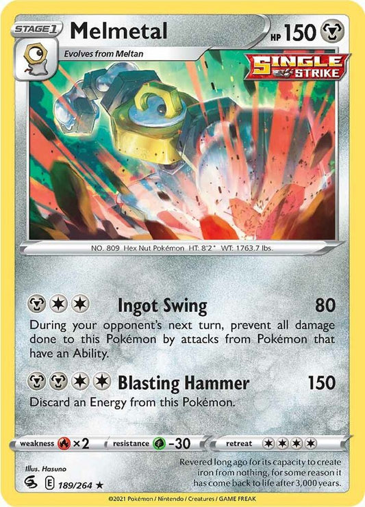 Pokemon Melmetal 189/264 Fusion Strike