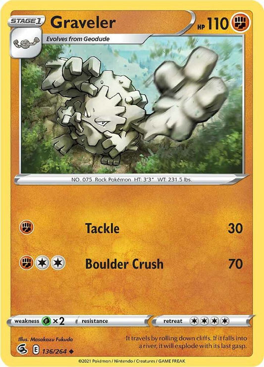 Pokemon Graveler 136/264 Fusion Strike