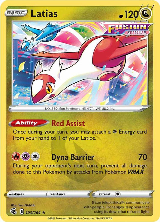 Pokemon Latias 193/264 Fusion Strike