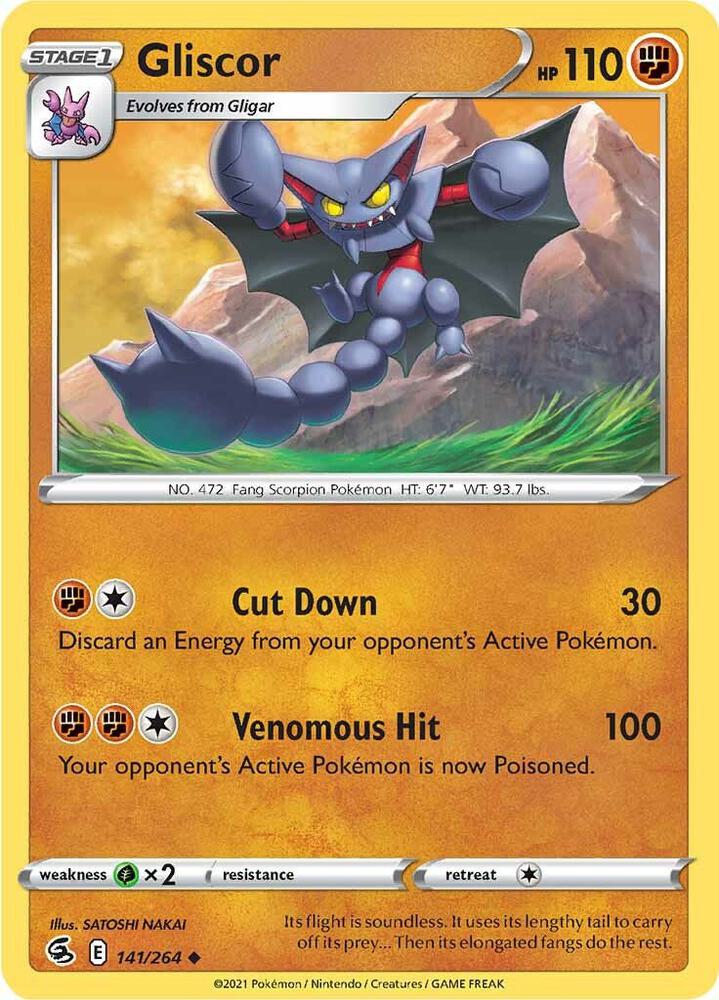 Pokemon Gliscor 141/264 Fusion Strike