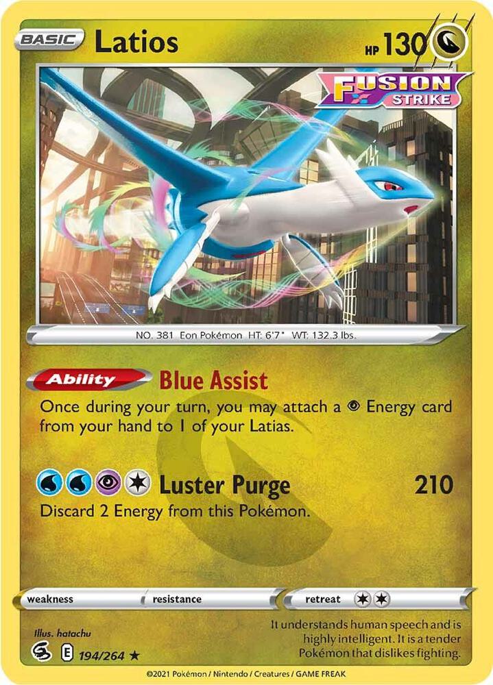 Pokemon Latios 194/264 Fusion Strike