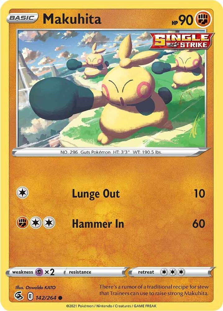 Pokemon Makuhita 142/264 Fusion Strike