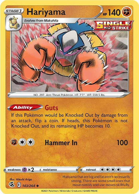 Pokemon Hariyama 143/264 Fusion Strike